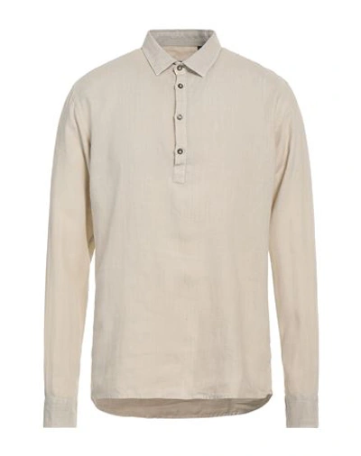 Shop Laboratori Italiani Man Shirt Beige Size Xl Linen