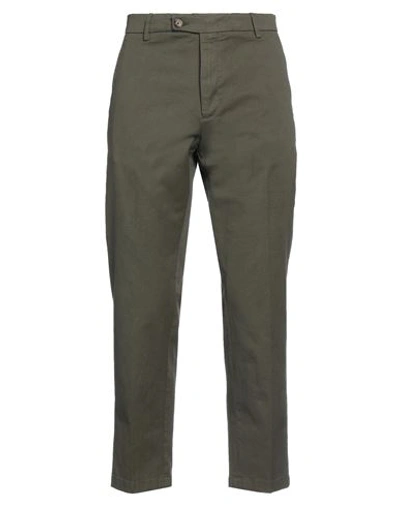 Shop Be Able Man Pants Military Green Size 32 Cotton, Elastane