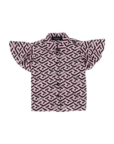 Shop Versace Young Newborn Girl Shirt Pink Size 3 Cotton