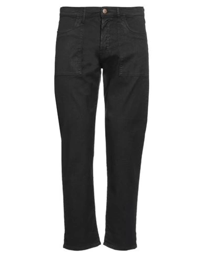 Cigala's Man Jeans Black Size 32 Linen, Cotton, Elastane In Black