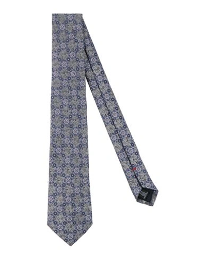 Shop Fiorio Man Ties & Bow Ties Light Grey Size - Silk
