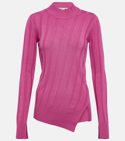 Stella Mccartney Rib-knit Sweater In Beige