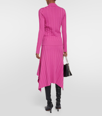 Stella Mccartney Rib-knit Sweater In Beige