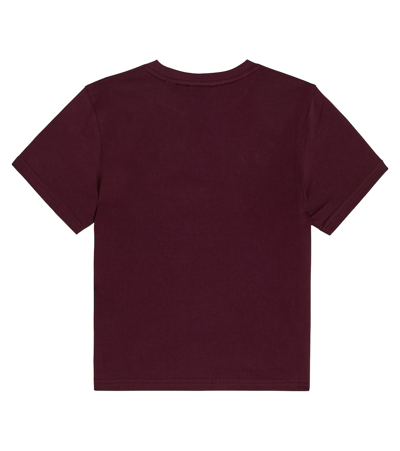 Shop Burberry Logo Cotton Jersey T-shirt In Brown