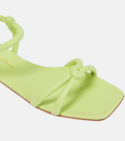 Gianvito Rossi Juno Leather Sandals In Green