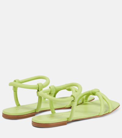 Gianvito Rossi Juno Leather Sandals In Green