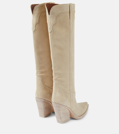 Paris Texas El Dorado Suede Knee-high Boots In Brown