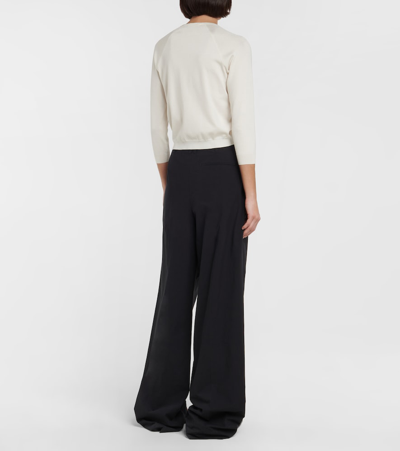 The Row Corin Silk-blend Sweater In White