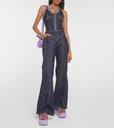 Jean Paul Gaultier Purple Melissa Edition Becky Punk Love Sandals In Purple