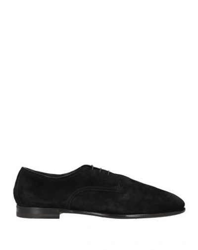 Shop Fabi Man Lace-up Shoes Black Size 9 Soft Leather