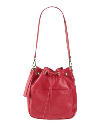 Shop Corsia Woman Shoulder Bag Red Size - Soft Leather