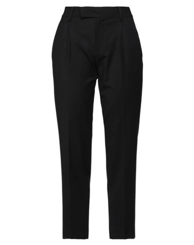 Pt Torino Woman Pants Black Size 6 Virgin Wool, Elastane In Black