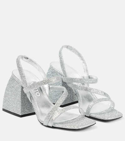 Shop Nodaleto Bulla Gemini Mary Jane Sandals In Silver