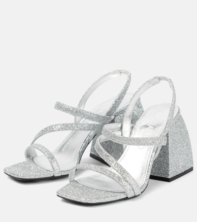 Shop Nodaleto Bulla Gemini Mary Jane Sandals In Silver