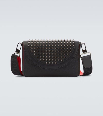 Christian Louboutin Explorafunk Leather Wallet On Chain In Black