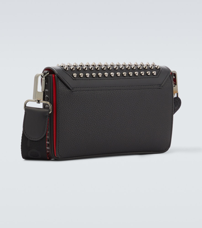 Christian Louboutin Explorafunk Leather Wallet On Chain In Black