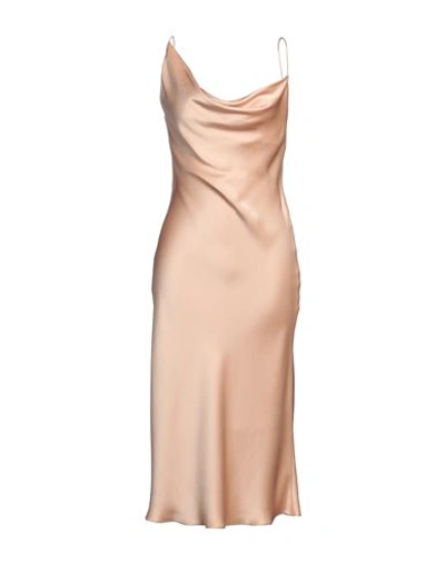 Shop Stella Mccartney Woman Midi Dress Blush Size 2-4 Acetate, Viscose In Pink