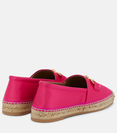 Versace Medusa Biggie Canvas Espadrilles In Pink