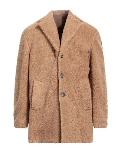 Shop Squad² Man Coat Beige Size 38 Polyester