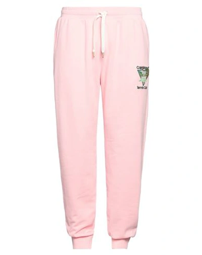 Shop Casablanca Man Pants Pink Size S Organic Cotton, Polyester