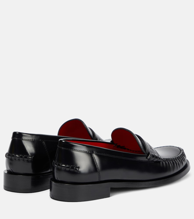 Shop Ferragamo Irina Leather Loafers In Black