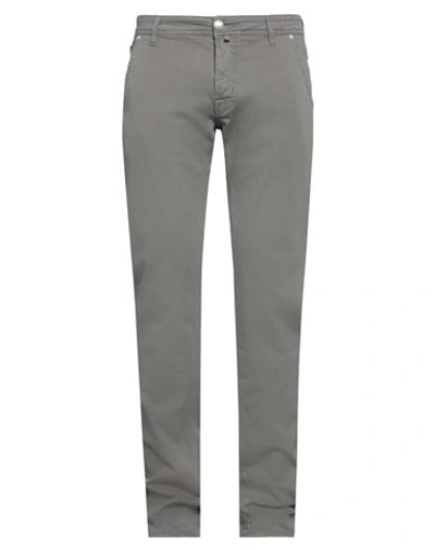 Shop Jacob Cohёn Man Pants Grey Size 31 Cotton, Elastane