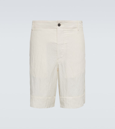 Shop Giorgio Armani Bermuda Shorts In White