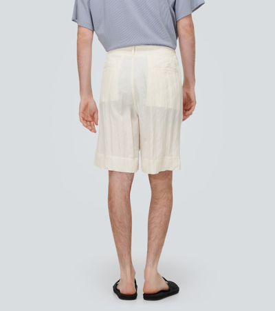 Shop Giorgio Armani Bermuda Shorts In White