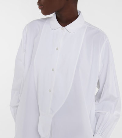 Shop The Row Cosette Cotton Poplin Shirt Dress In White