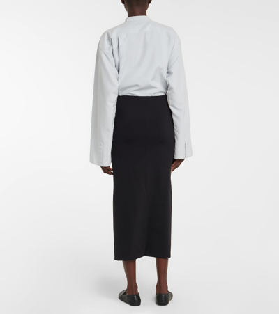 Shop The Row Alania Midi Skirt In Black
