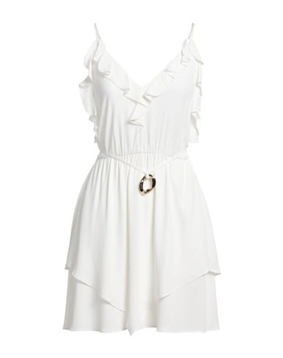 Shop Patrizia Pepe Woman Mini Dress White Size 8 Viscose