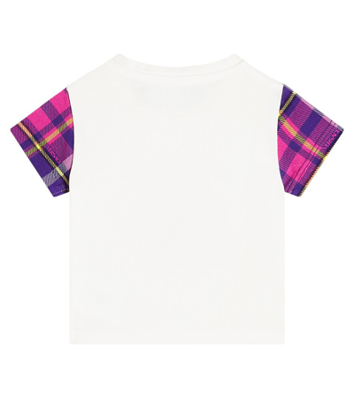 Shop Versace Baby Medusa Cotton-blend Jersey T-shirt In Multicoloured