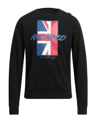 Shop Richmond Man Sweatshirt Black Size S Cotton