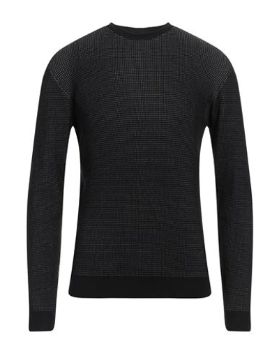 Shop Sseinse Man Sweater Black Size Xxl Viscose, Nylon