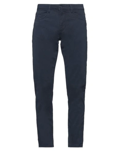 Shop Hamaki-ho Man Pants Navy Blue Size 28 Cotton, Elastane