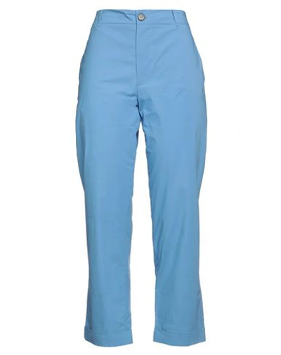 Shop Pdr Phisique Du Role Woman Pants Light Blue Size 1 Cotton, Elastane