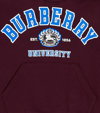 Shop Burberry Logo Cotton Jersey Sweatshirt In Red