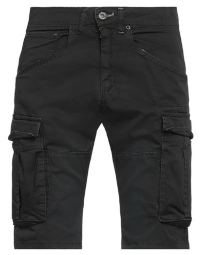Shop Displaj Man Shorts & Bermuda Shorts Black Size 28 Cotton, Elastane
