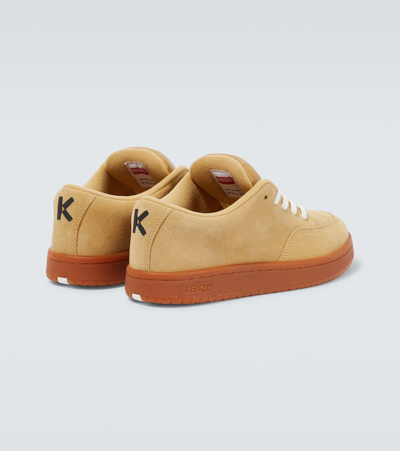 Shop Kenzo -dome Suede Sneakers In Brown