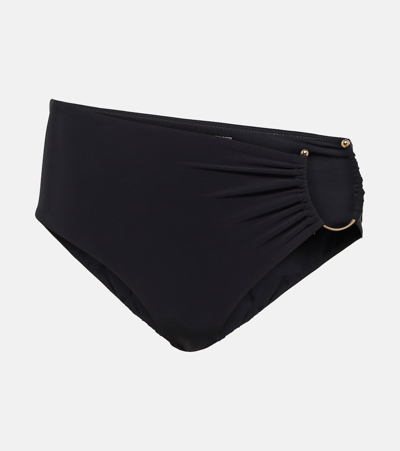 Shop Christopher Esber Cutout Bikini Bottoms In Black