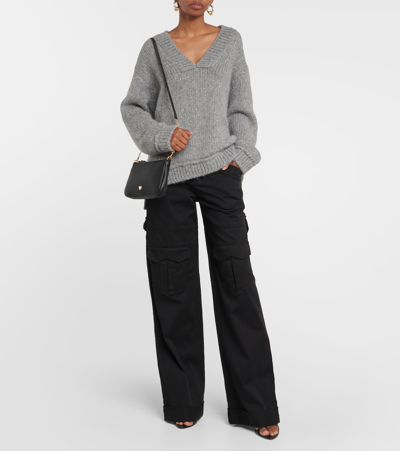 Tom Ford Alpaca-blend Sweater In Grey