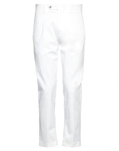Shop Be Able Man Pants White Size 29 Cotton, Elastane
