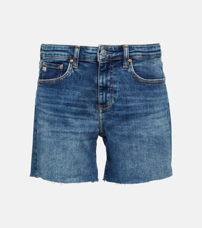 Shop Ag Ex-boyfriend Denim Shorts In Blue