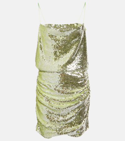 Shop Dorothee Schumacher Glittering Nights Sequined Minidress In Gold