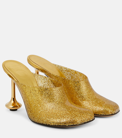 Shop Loewe Toy Pvc Mules In Gold