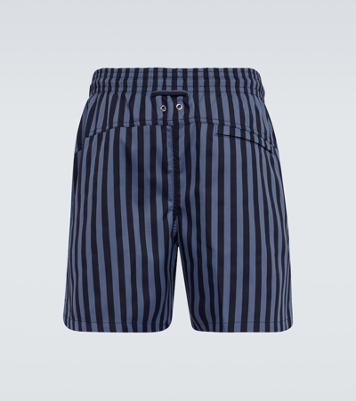 Shop Derek Rose Bondi 8 Striped Swim Shorts In Blue