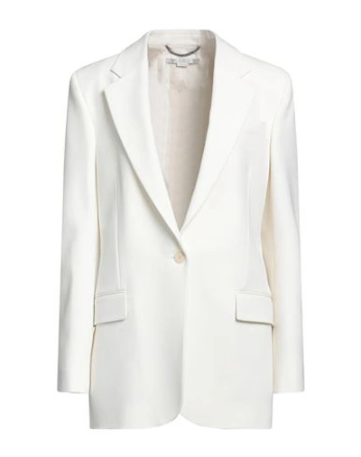 Shop Stella Mccartney Woman Blazer White Size 4-6 Polyester, Wool, Elastane