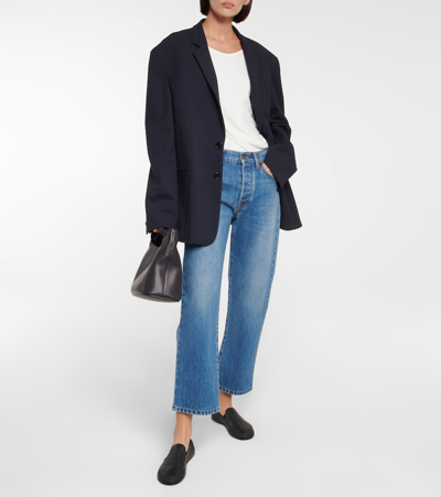 Shop The Row Lesley High-rise Straight Jeans In Blue