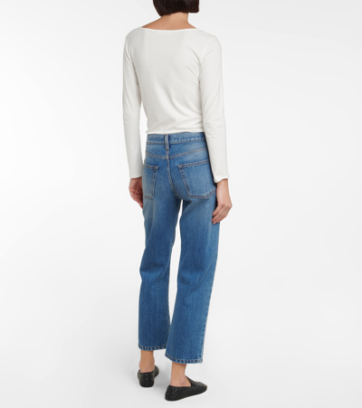 Shop The Row Lesley High-rise Straight Jeans In Blue