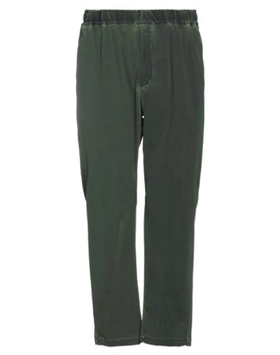 Shop Pmds Premium Mood Denim Superior Man Pants Dark Green Size 33 Polyamide, Elastane